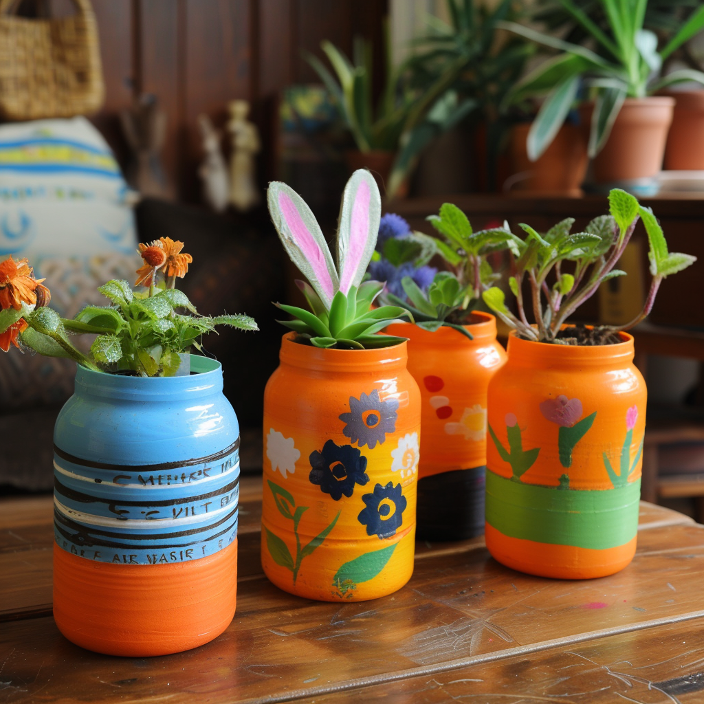 Wider short plant pots