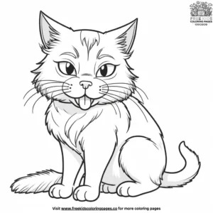 Cat coloring pages