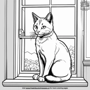 Cat coloring pages