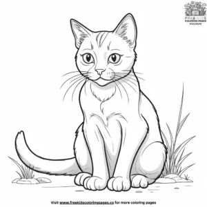 Cat coloring pages