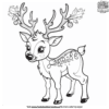 Adorable Cute Reindeer Coloring Pages