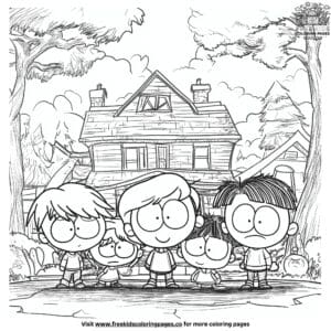 Animated Loud House Coloring Pages