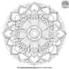 Artistic Mandala Relaxing Coloring Pages