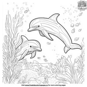 Bold Dolphin Adventure Coloring Pages