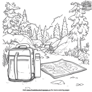 Camping Essentials Coloring Pages