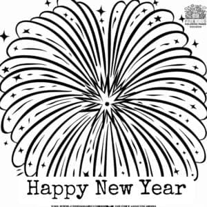 Captivating Fireworks Coloring Pages