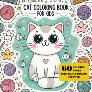 Cat coloring book for kids