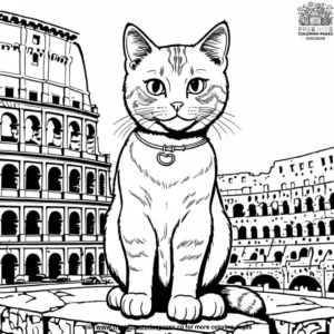 Cat coloring pages