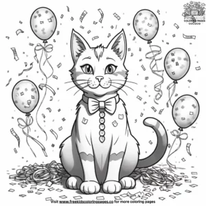 Cat coloring pages