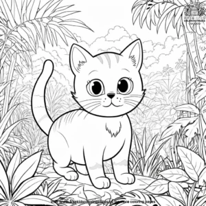 Cat coloring pages