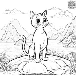 Cat coloring pages