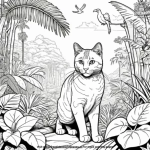 Cat coloring pages