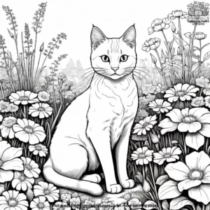 Cat coloring pages