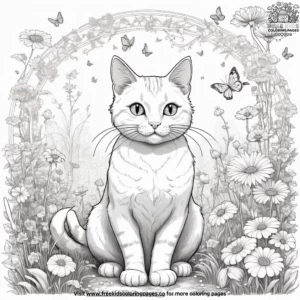 Cat coloring pages