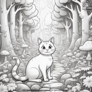 Cat coloring pages