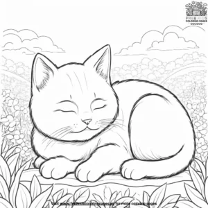 Cat coloring pages