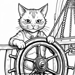 Cat coloring pages