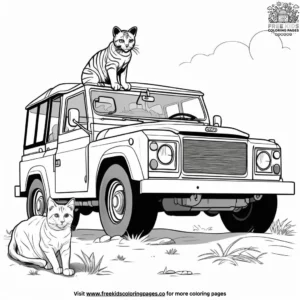 Cat coloring pages