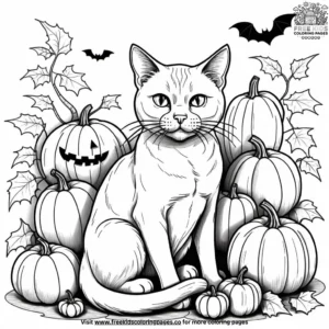 Cat coloring pages