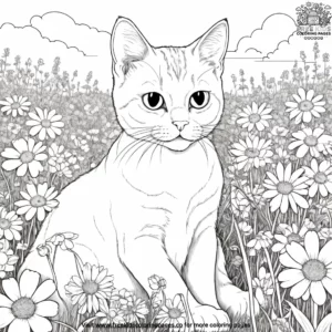 Cat coloring pages