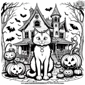 Cat coloring pages