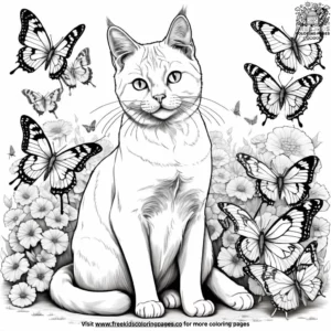 Cat coloring pages