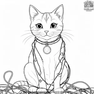 Cat coloring pages