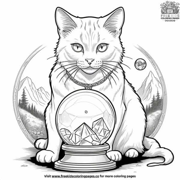 Cat with a crystal ball.