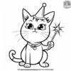 Cat with a magic wand.