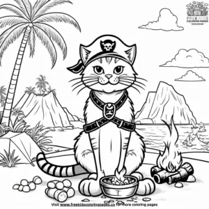 Cat coloring pages