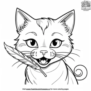 Cat coloring pages