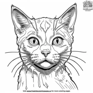 Cat coloring pages