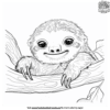 Charming Baby Sloth Coloring Pages To Delight Your Little Ones