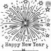 Festive New Year's Eve Coloring Pages