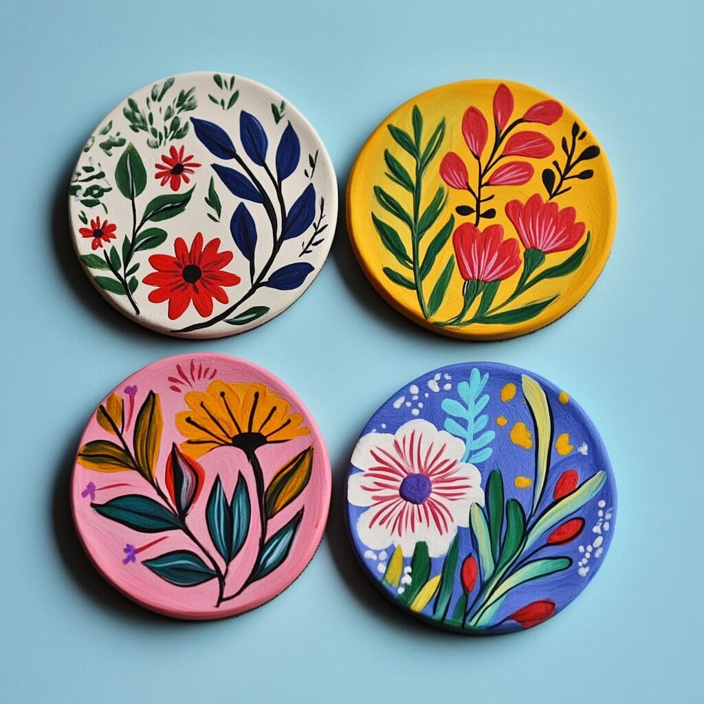 Clay coasters 2