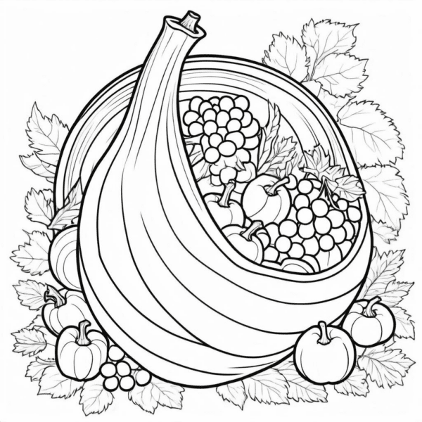 Cornucopia coloring pages