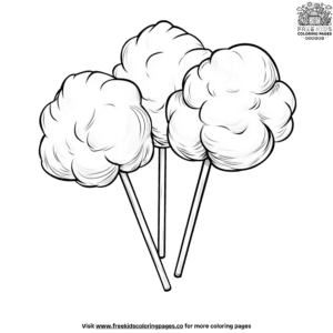 Cotton Candy Party Coloring Pages