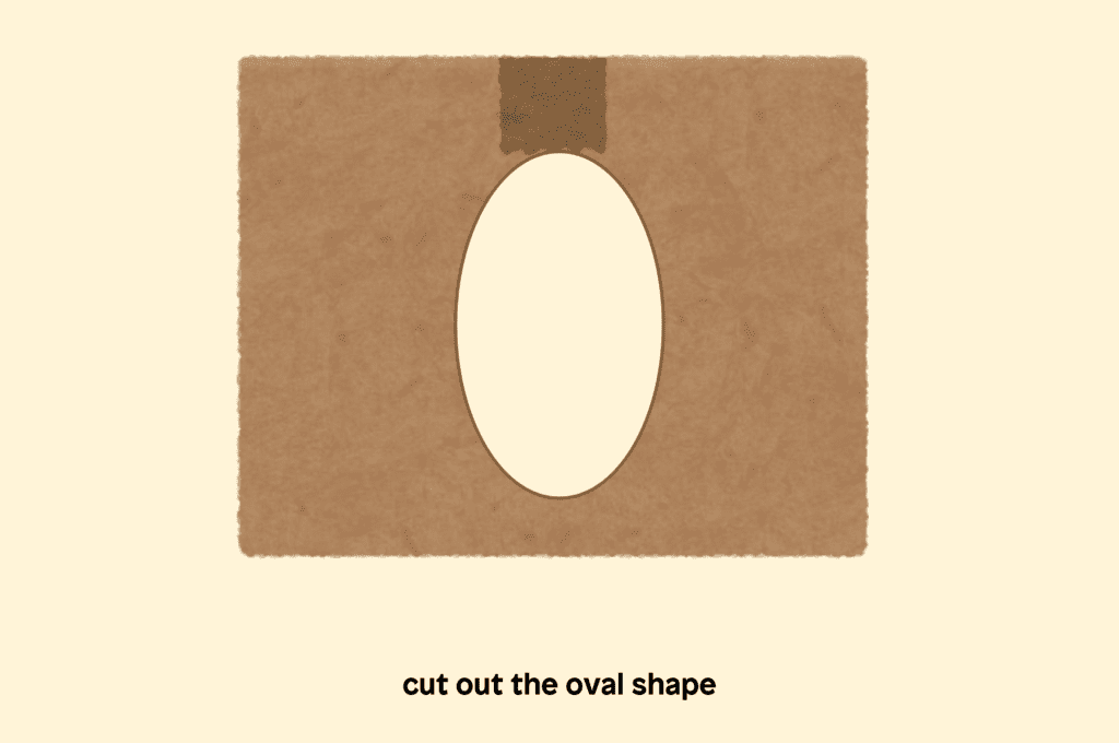 Cut out your oval shape