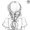 Packed Woven Hair Coloring Pages