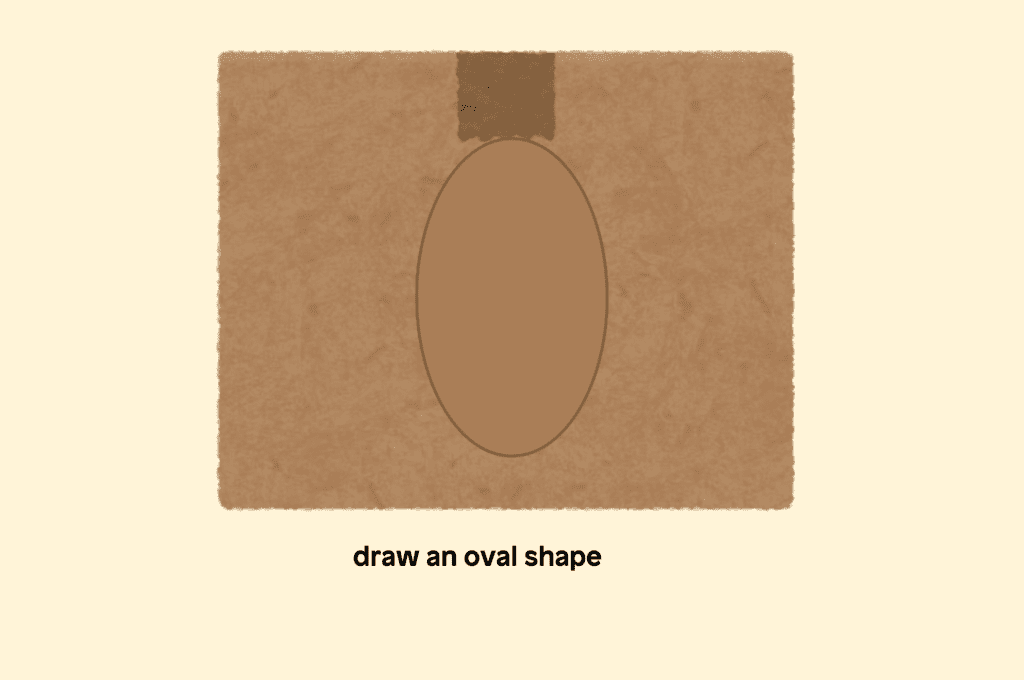 Draw an oval shape