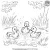 Duck And Friends Coloring Pages