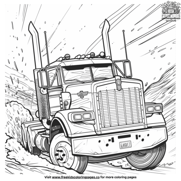 Dynamic transformer vehicle coloring pages for creative kids