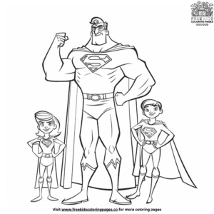 Epic superhero dad coloring pages