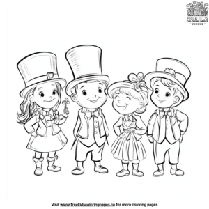 Festive st. Patrick's day parade coloring pages