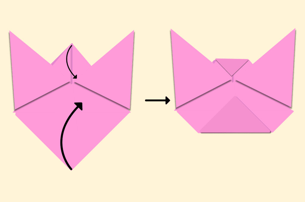 Fold both top and bottom points