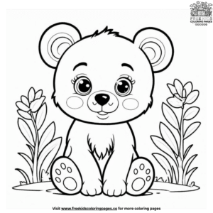 Fun Bear Cub Coloring Pages