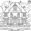 Grand House Coloring Pages