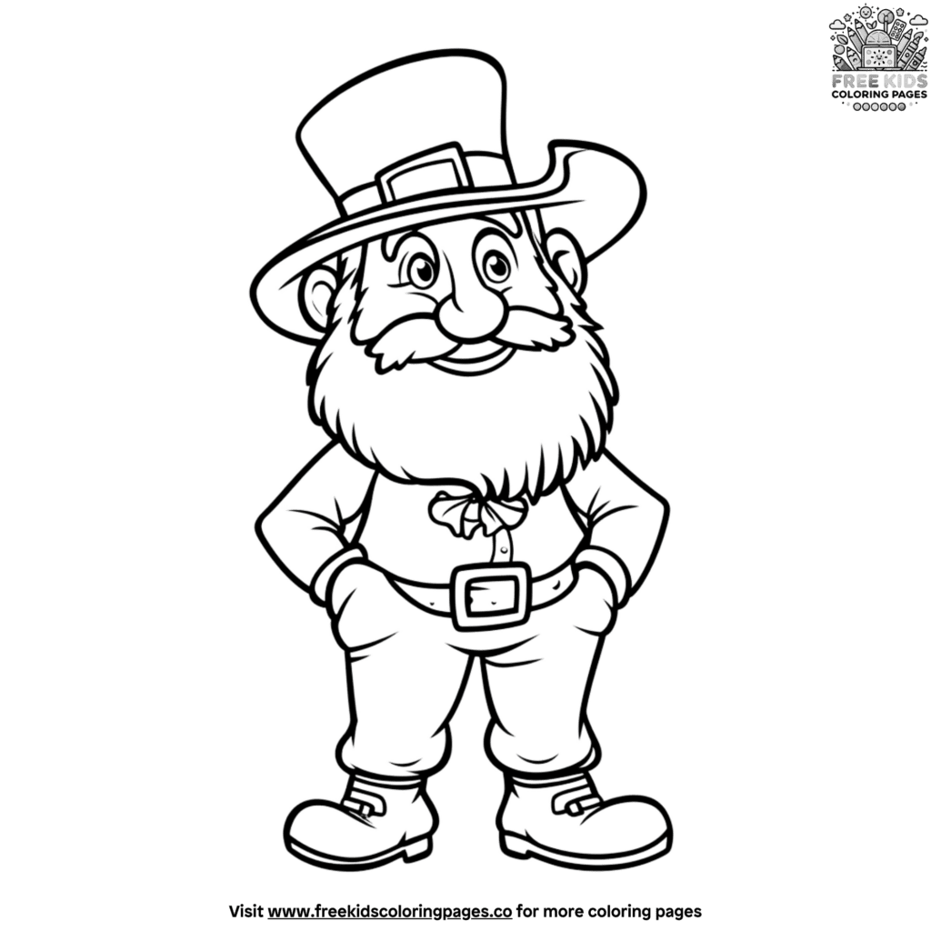 Leprechaun Costume Coloring Pages