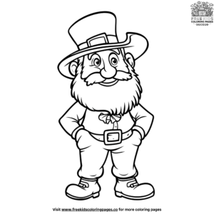 Vivid Leprechaun Coloring Pages For St. Patrick's Day Fun