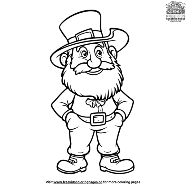 Vivid leprechaun coloring pages for st. Patrick's day fun